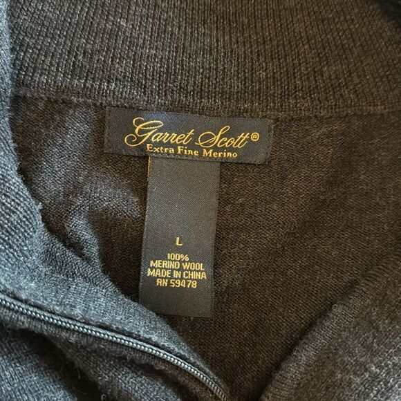 Garret Scott Extra Fine Merino Sweater Pullover size Large - Picture 4 of 9